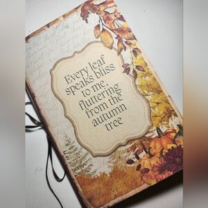 Junk Journal Booklet "SOUL SEASON" FALL AUTUMN Handmade Lg 8.5"x5.5" 40pgs